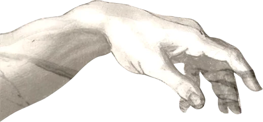 Hand reaching out