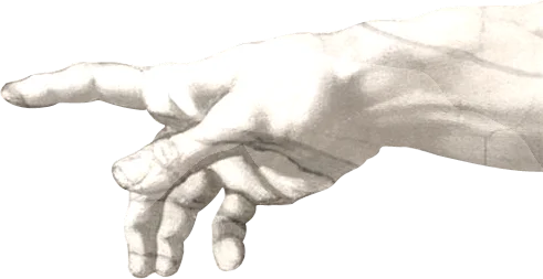 Hand reaching out
